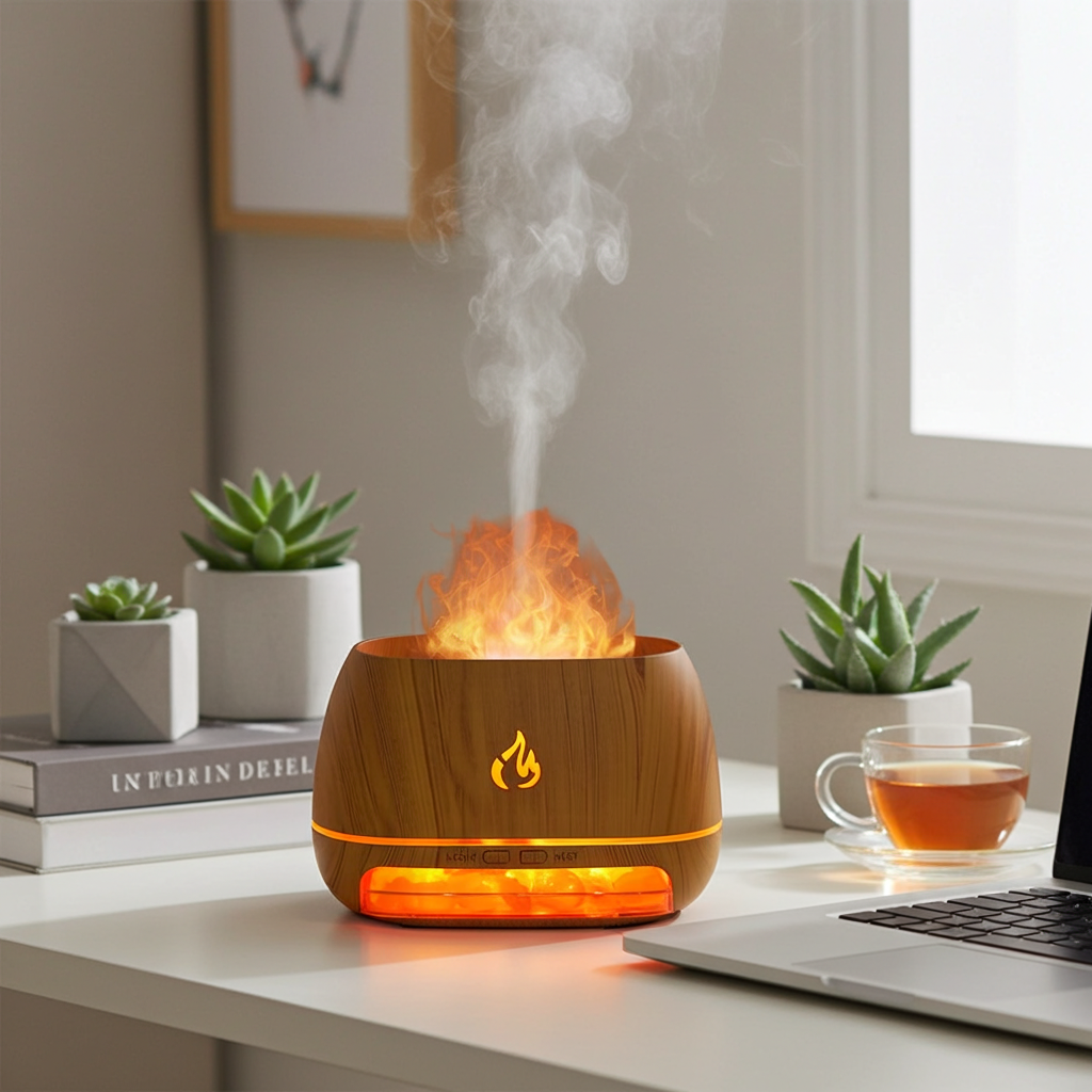 Salt Flame Atomization Humidifier 200ml Small Portable